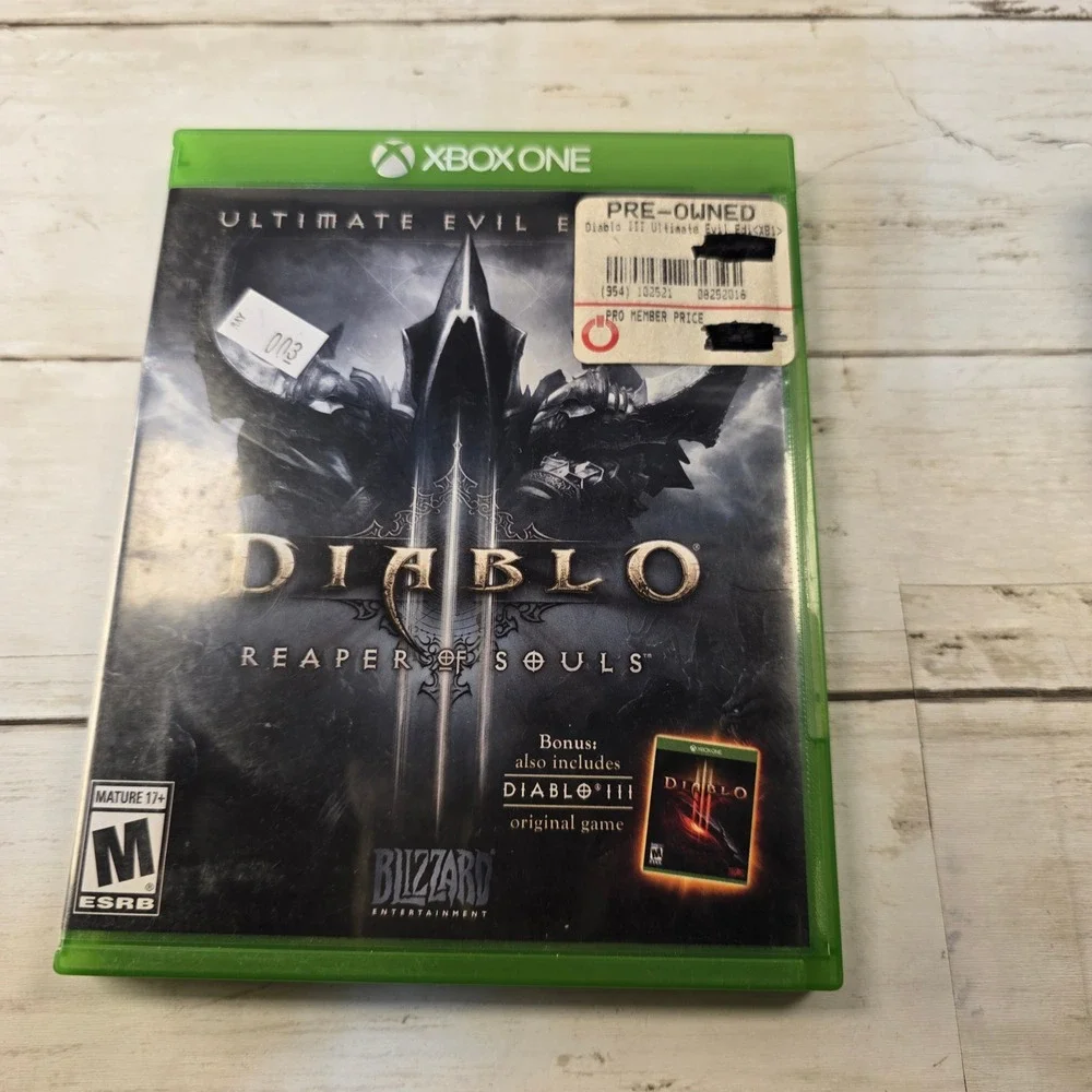Diablo III Ultimate Evil Edition Xbox One Reaper of Souls Blizzard Entertainment